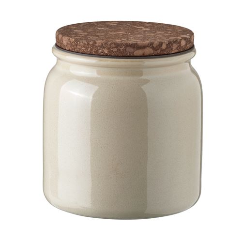 IKEA - BRUGDHAJ, stoneware jar, beige, 1,9 l