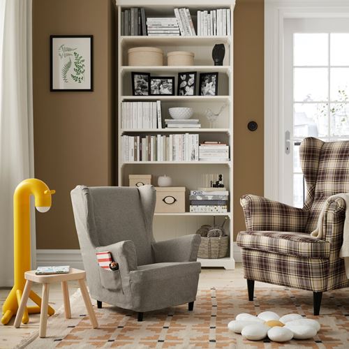 IKEA - STRANDMON, çocuk koltuğu kılıfı, Tibbleby koyu bej