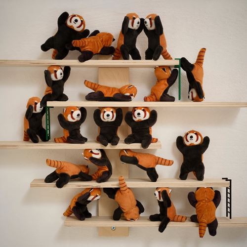 IKEA - ALPTALL, yumuşak oyuncak, kırmızı, 9 cm