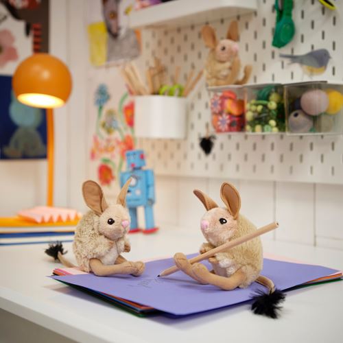 IKEA - ALPTALL, yumuşak oyuncak, bej, 9 cm