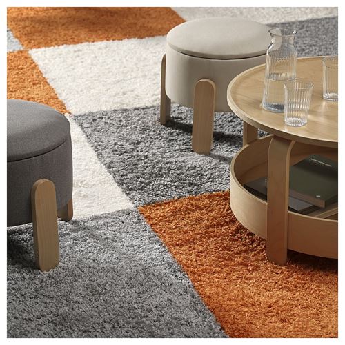 IKEA - ARENDE, small rug, off white, 80x80 cm