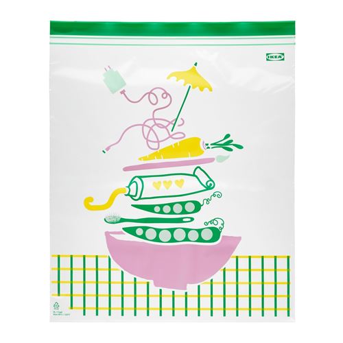 IKEA - ISTAD, resealable bag, multicolour, 8,0 l