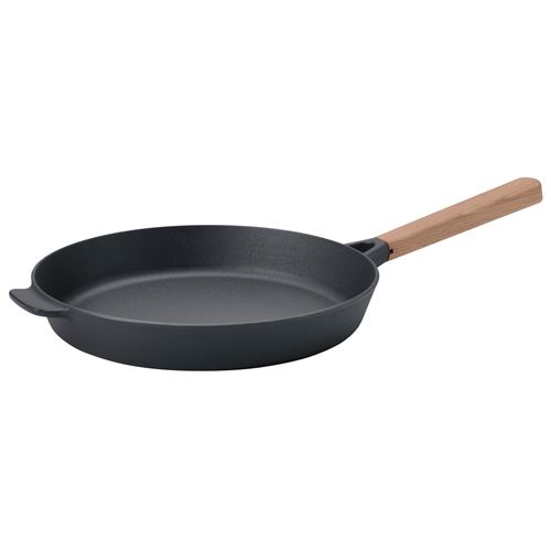 IKEA - VARDAGEN, frying pan, cast iron-beech, 26 cm
