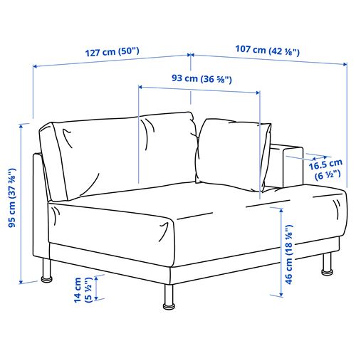 IKEA - UPPAKRA, 1,5 kişilik koltuk, Axvall kırık beyaz