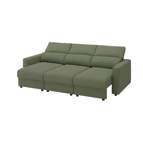 IKEA - MALMKÖPING, 3-seat sofa, tibbleby gray-green