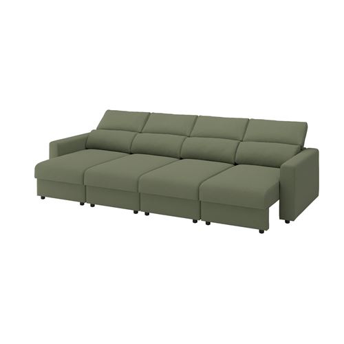 IKEA - MALMKÖPING, 4 seat sofa, tibbleby gray-green
