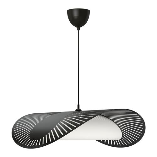 IKEA - KVALLSDOPP/HAVSDJUP, sarkıt lamba, siyah, 72 cm