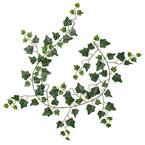 IKEA - SMYCKA, artificial wreath, green, 1.4 m