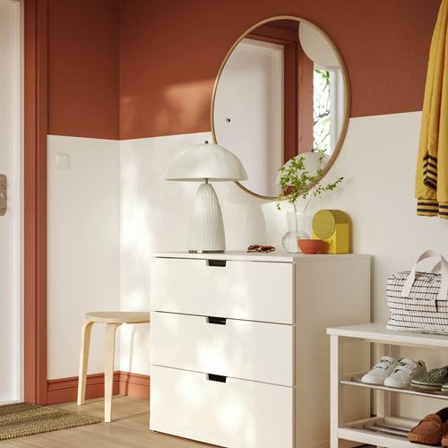 IKEA - EDSGARN, round mirror, oak, 80 cm