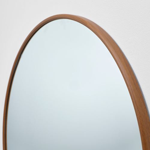 IKEA - EDSGARN, round mirror, walnut, 80 cm