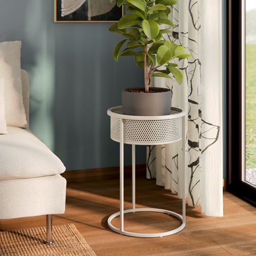 IKEA - BLAKRAKA, plant stand, light grey/beige, 54 cm