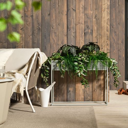IKEA - BLAKRAKA, plant stand, light grey/beige, 59 cm