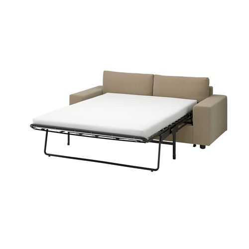 IKEA - VIMLE, 2-seat sofa-bed, Johanneshov brown-beige