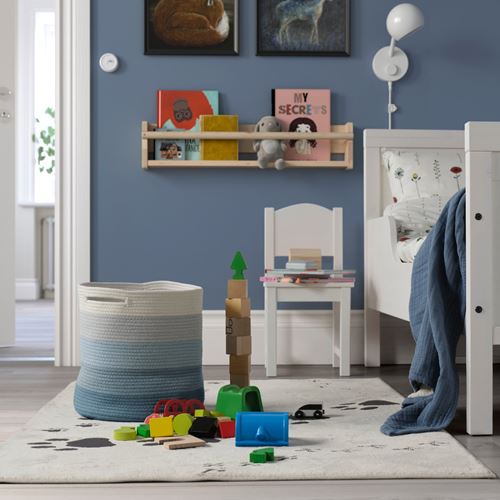 IKEA - LILLAKRE, sepet, mavi-çok renkli, 30x30 cm