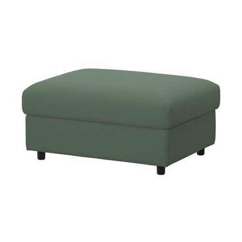 IKEA - VIMLE, cover for pouffe with storage, Knaback grey-green