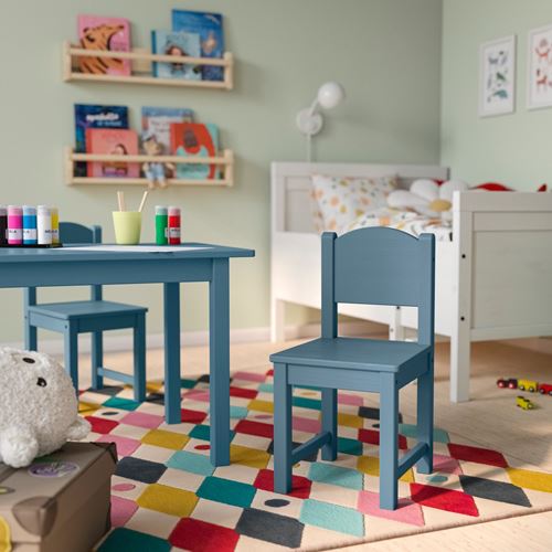 IKEA - SUNDVIK, çocuk sandalyesi, mavi