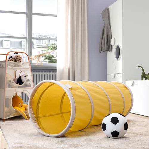 IKEA - DVARGMAS, oyun tüneli, sarı-bej, 126 cm