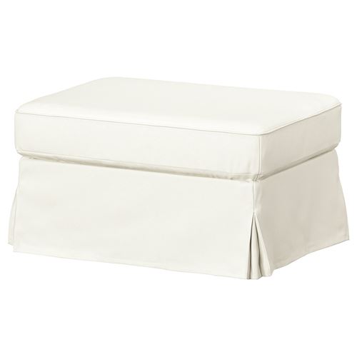 IKEA - EKTORP, cover for pouffe with storage, Blekinge white