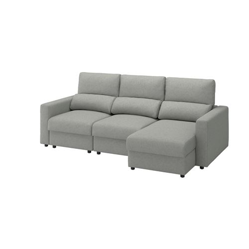 3-seat sofa with chaise longue