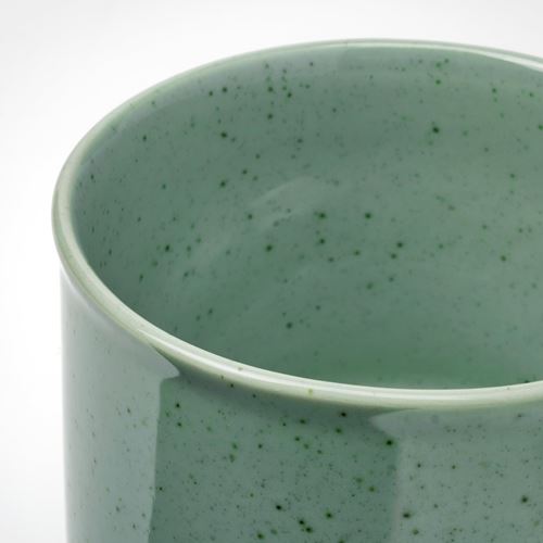 IKEA - SAMMETSSYREN, stoneware plant pot, light green, 12 cm
