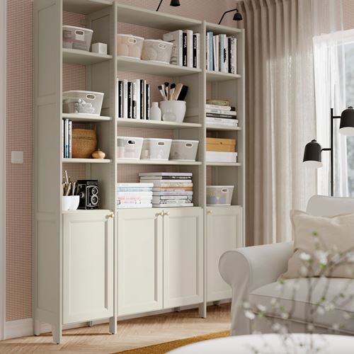 IKEA - SLATTERANG, basket, off white, 25x32x15 cm