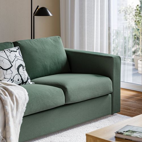 IKEA - VIMLE, 3-seat sofa, Knaback grey-green