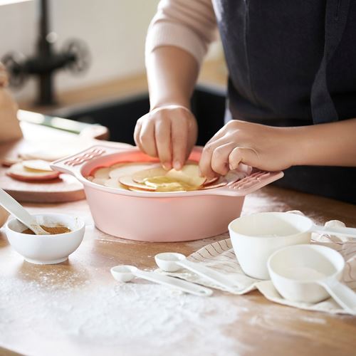 IKEA - BAKTIDER, silikon kek kalıbı, soluk pembe, 20 cm