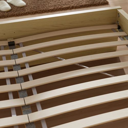 IKEA - STORKLINTA, double bed, oak effect, 160x200 cm