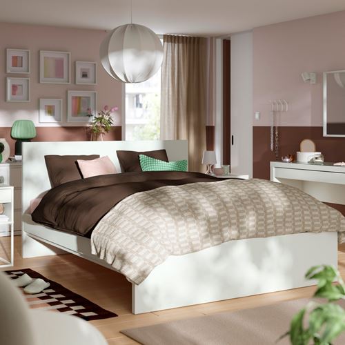 IKEA - STORKLINTA, double bed, white, 160x200 cm