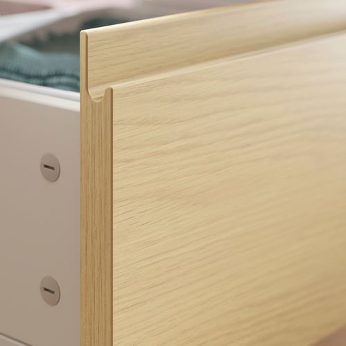 IKEA - STORKLINTA, bedside drawer, oak effect, 200 cm