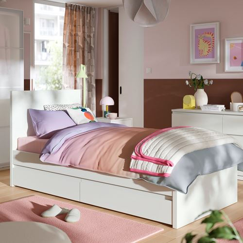 IKEA - STORKLINTA, single bed, white, 90x200 cm
