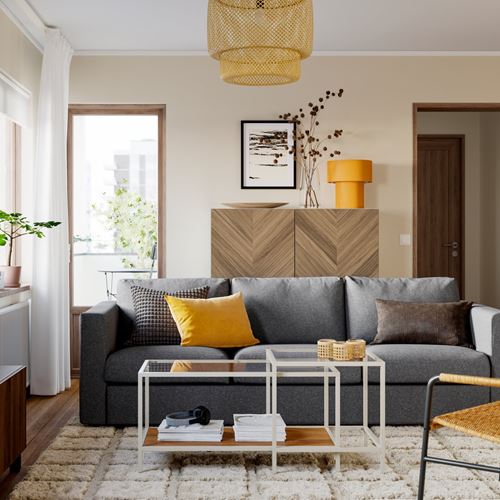 IKEA - VIMLE, 3-seat sofa, Johanneshov brown-beige