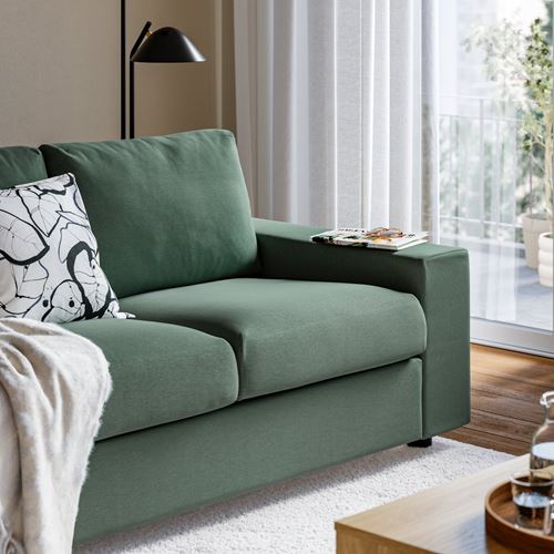 IKEA - VIMLE, 3-seat sofa, Knaback grey-green