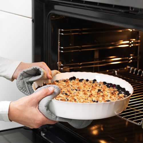 IKEA - FISKTARNA, oven/serving dish, white, 28 cm