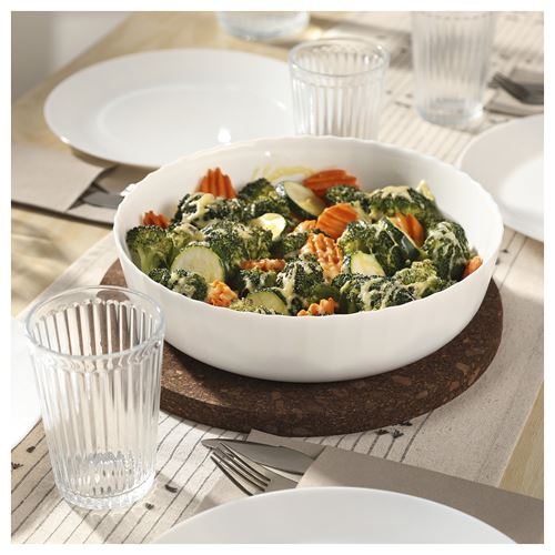 IKEA - FISKTARNA, fırın-servis kabı, beyaz, 26 cm