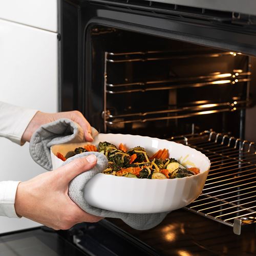 IKEA - FISKTARNA, fırın-servis kabı, beyaz, 26 cm