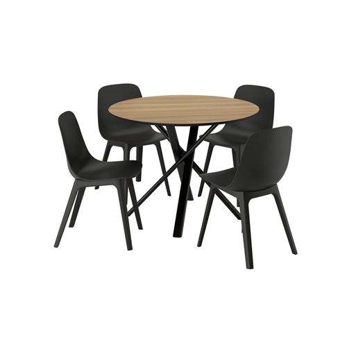 oak effect black-anthracite