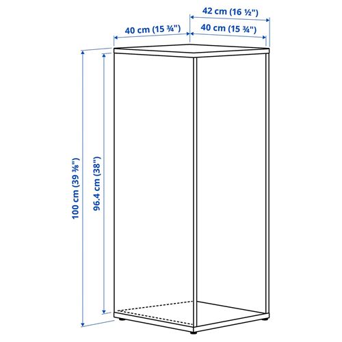 IKEA - LASTARE, wardrobe frame, white, 40x42x100 cm