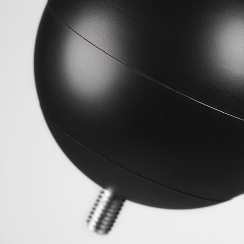 IKEA - VASENTLIG, perde çubuğu topuzu, siyah