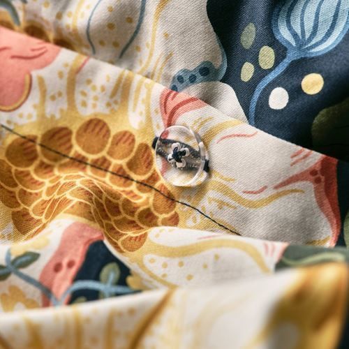 IKEA - ARENBOK, single duvet cover sets, dark blue, 150x200/50x60 cm