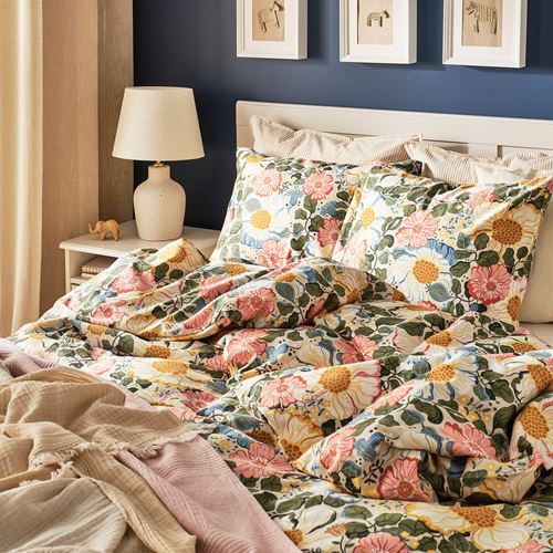 IKEA - ARENBOK, single duvet cover sets, beige, 150x200/50x60 cm