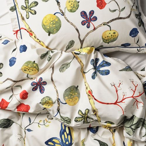 IKEA - KRONBUSKE, single duvet cover sets, light beige, 150x200/50x60 cm