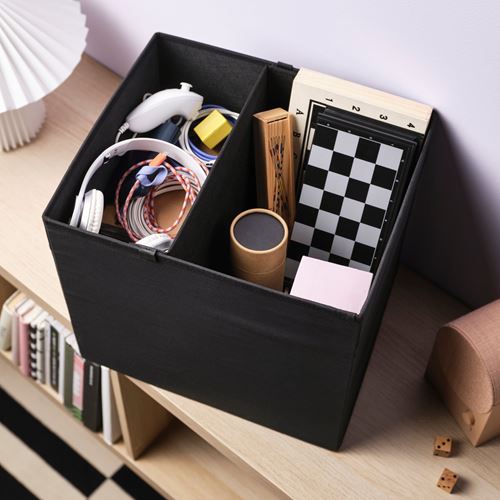 IKEA - DRÖNA, divider for storage box, black, 33x33 cm