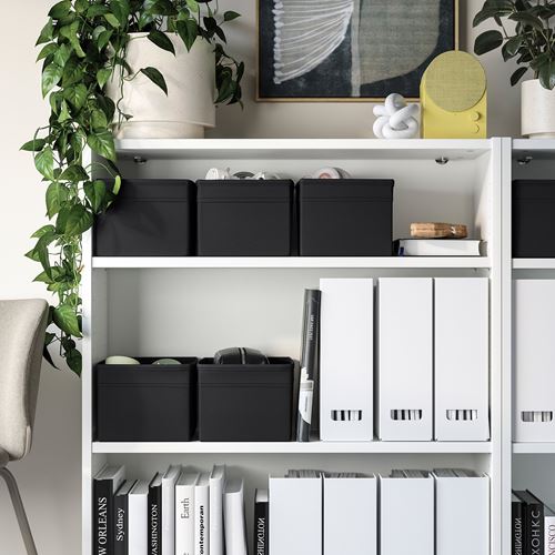 IKEA - DRÖNA, box, black, 18x25x15 cm