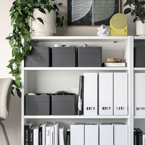IKEA - DRÖNA, box, dark grey, 18x25x15 cm