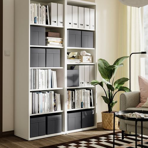 IKEA - DRÖNA, box, dark grey, 25x35x25 cm