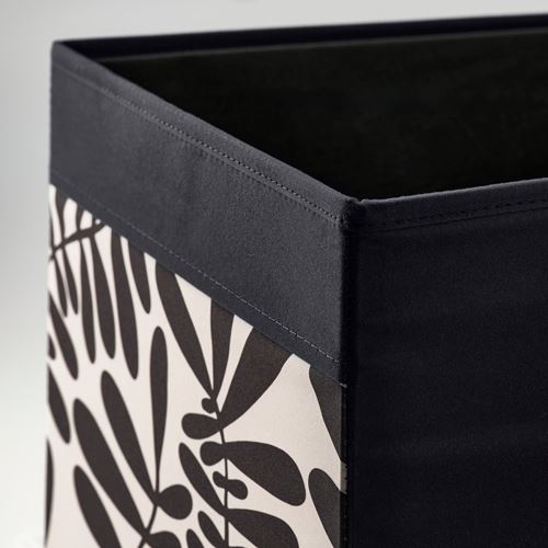 IKEA - DRÖNA, box, black-off-white, 33x38x33 cm