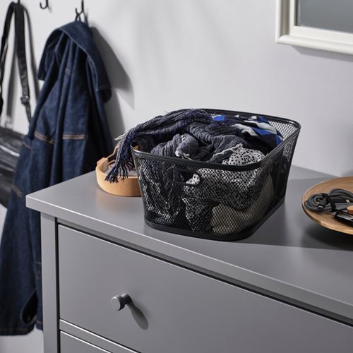 IKEA - SLATTERANG, sepet, antrasit, 25x32x15 cm