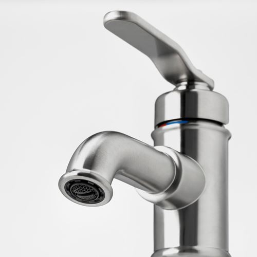 IKEA - TAKSJÖN, bath tap, metal color, 33 cm