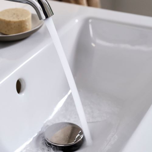 IKEA - SALLSJÖN, bath tap, black, 19 cm